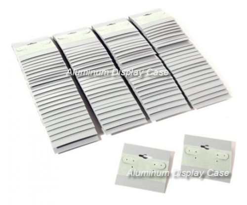 Hanging Earring Cards 2&#034; x 2&#034; Grey Velvet - 100 pcs pk