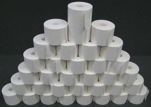 LOT (34) Receipt / Adding Machine / Calculator Paper Rolls Single Ply