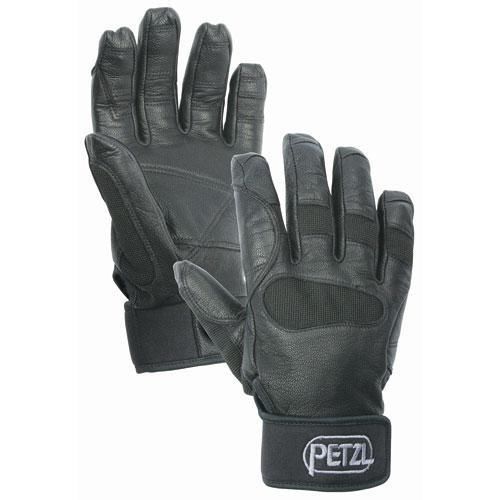 PETZL CORDEX PLUS GLOVES Mid-Weight Belay &amp; Rappel, BLACK XL