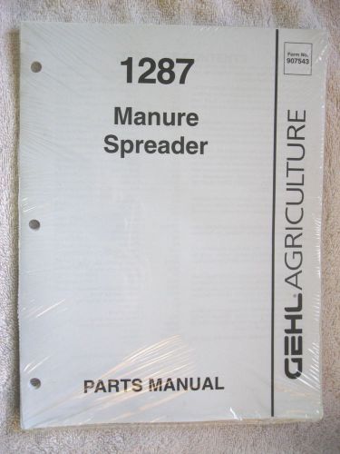 1997 GEHL 1287 MANURE SPREADER PARTS MANUAL