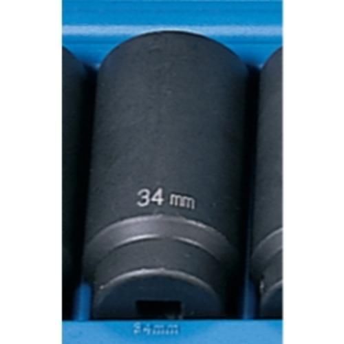 Grey pneumatic 2034md 1/2&#034; drive metric deep impact socket - 34mm for sale