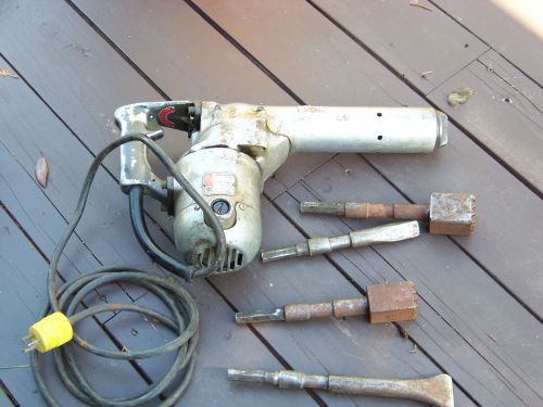 Vintage Black &amp; Decker Electric Hammer Drill WITH CASE AND SHANK BITS