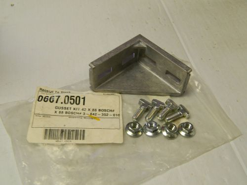 NEW BOSCH 90° CAST ALUMINUM GUSSET KIT 3-842-352-010 3-3/8&#034; X 3-3/8&#034; 42 X 88