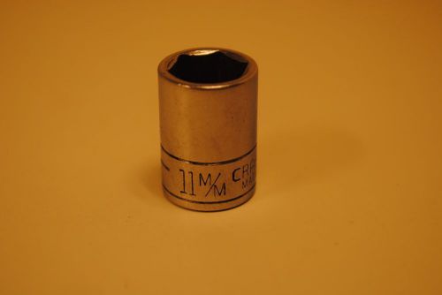 Craftsman 1/4 in. drive Metric #11 socket Used Tool