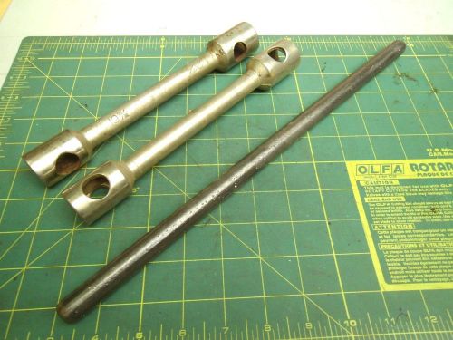 LUG SOCKET WRENCH 19 MM X 21 MM X 9&#034; LONG 5/8 DIA X 14 1/2&#034; LONG HANDLE #57109