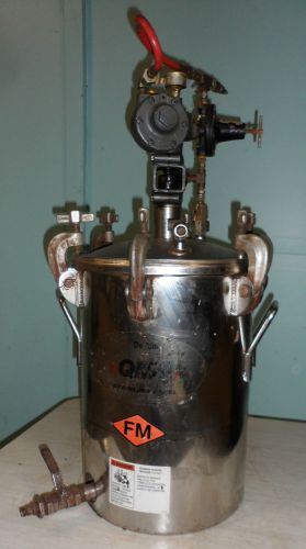 Hd commercial devilbiss qms pressure tank paint pot gast mixer for sale