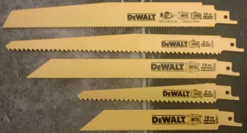 DEWALT recip 5 blades