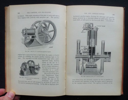 1906 hiscox gas, gasoline, and oil engines book for hit &amp; miss, car, bicycles... for sale