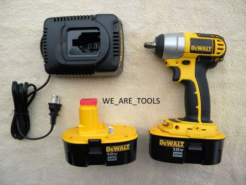 Dewalt dc823 18v cordless impact wrench 3/8,dc9096 2 battery,charger 18 volt xrp for sale