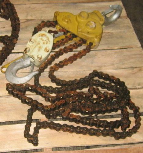 Eaton Yale Towne 3 ton PUL-LIFT Ratchet Chain Come Along Hoist, Excellent Cond