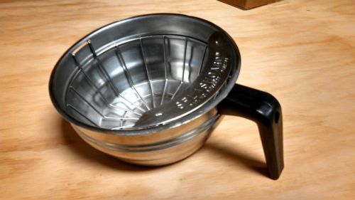 BUNN Coffee Stainless Steel Brew Funnel Basket, 7 1/8&#034; w/SplashGard 20216.0000