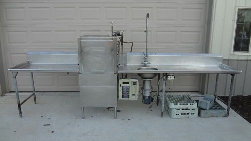 Hobart AM-14 Dishwasher - Dish Tables, Fast Spray, Disposal - Nice Condition