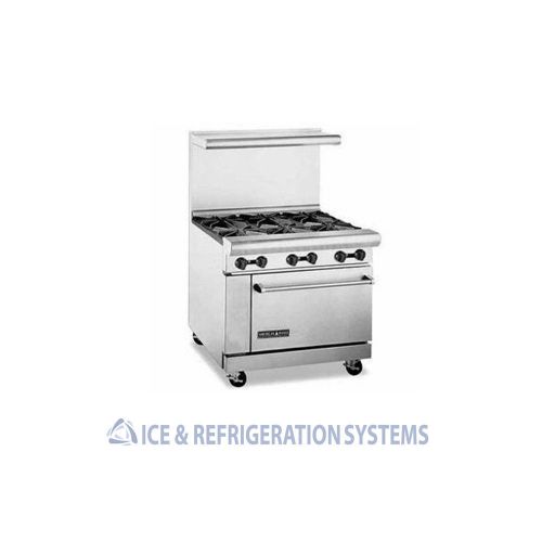 AMERICAN RANGE 36&#034;  6 BURNER COMMERCIAL GAS RANGE W/ OVEN AR-6