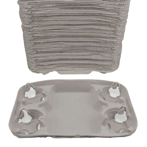 250ct pactiv carry-safe 4-cup molded fiber carry-out drink tray 8-24oz m52-7543 for sale