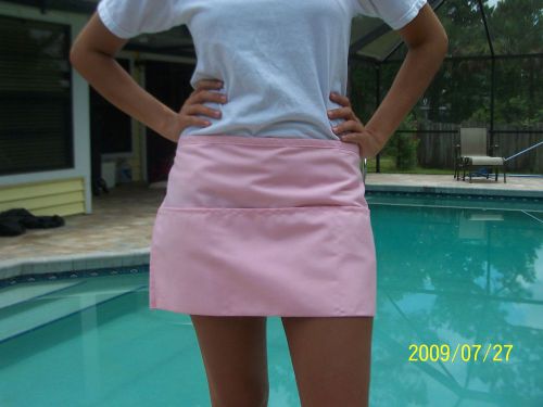 Solid light pink apron,waist aprons,server aprons,aprons for cooks,funky prints for sale