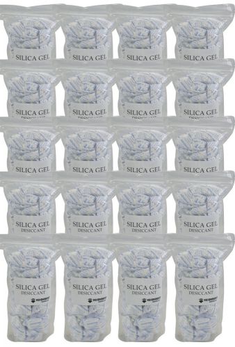 50 gram x 400 pk silica gel desiccant moisture absorber fda compliant food grade for sale