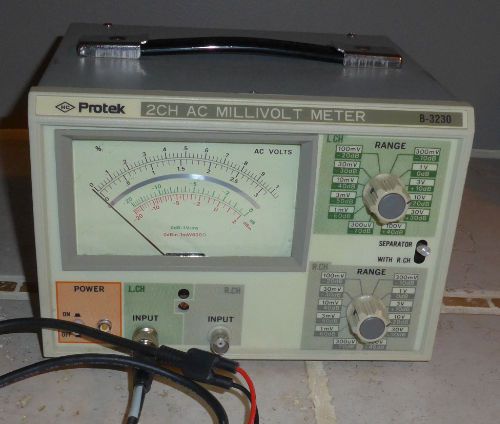 Protek B-3230 2 Channel AC Millivolt Meter