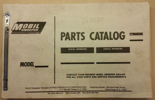 1967 - 1968 Mobil M1 Street Sweeper TE3, TE4 Parts Manual, RARE Hard to Find