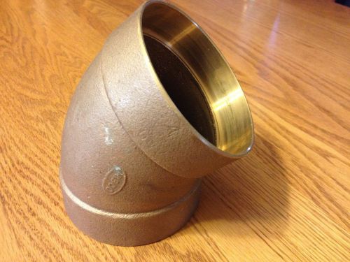 Nibco, 4&#034; brass dwv 45° elbow c x c - cast for sale