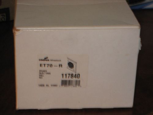 Cooper Wheelock Speaker ET70-R  Part #117840