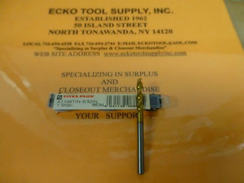 SCREW MACHINE DRILL 5/32&#034; COBALT TIN PARABOLIC 130 SPLIT PT TITEX NEW $2.40