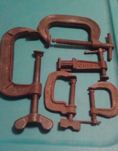 Vintage c clamp lot, williams, frazer &amp; jones, judd.... for sale