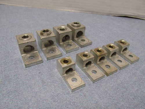 LOT OF 9 ALUMINUM GROUND BLOCK GROUND LUG