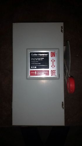 CUTLER-HAMMER 600VAC 60A HEAVY DUTY SAFETY SWITCH DH362UGK SER. B