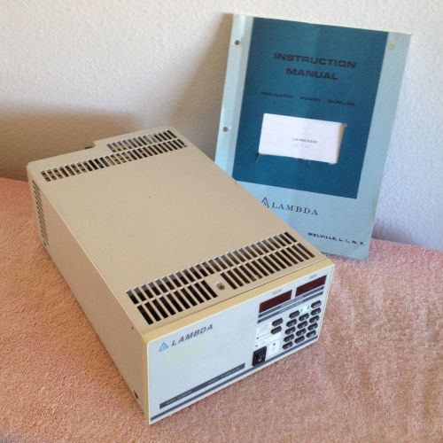 LAMBDA LLS9120 DIGITAL PROGRAMMABLE DC POWER SUPPLY 120V 7A &amp; INSTRUCTION MANUAL