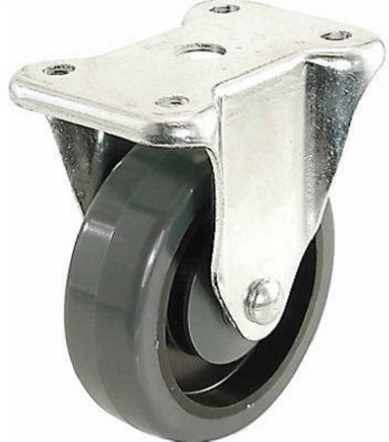 Shepherd 4&#034; Poly Ridgid Plate Caster Wheel 9786