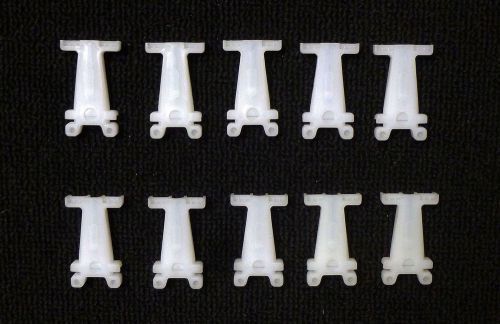 Lot of 10- schneider telemecanique ab1-ab7p32 plastic terminal block end stops for sale