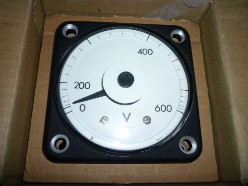 CROMPTON UNUSED SHIP VOLT PANEL METER 0-600 VOLTS