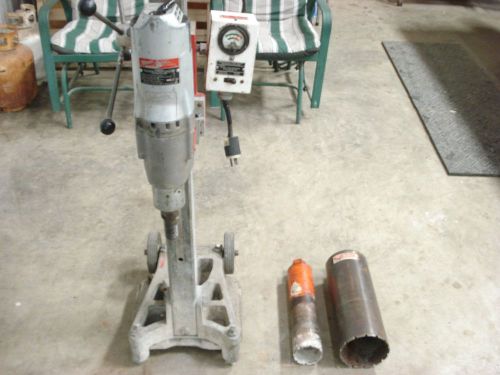 Milwaukee dymodrill core drill model 4094 with milwaukee dymorig stand for sale