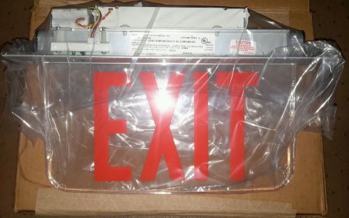 Hubble Lifeforms Edge-lit LED exit sign LUCERNE 120/277 volt