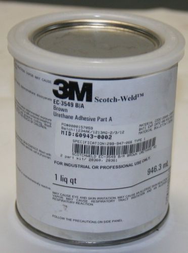 3m scotch-weld urethane adhesive ec-3549 b/a part a 1 qt. for sale