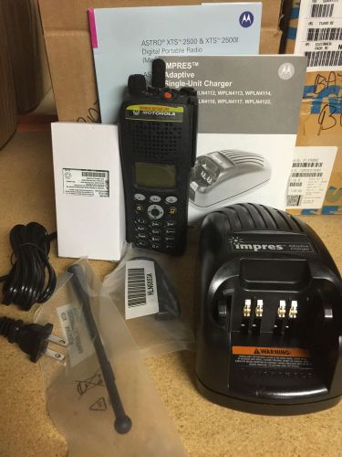 Motorola XTS2500 Model 3 III Radio. New In Box. Battery Rapid Charger.