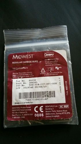 Midwest regular carbide burs clinic pack FG330 (56)in a bag