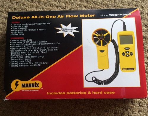 MANNIX All-in-One Airflow Meter Model WDCFM8951