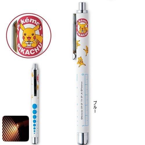 Pokemon pikachu soft led medical penlight blue with pupillometer for nurse japan for sale