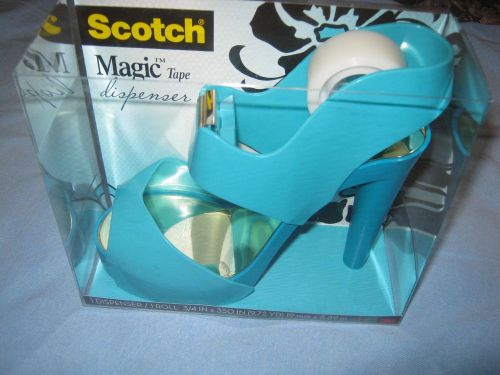 SCOTCH 3M TURQUOISE BLUE SANDAL SHOE HIGH HEEL FASHION TAPE DISPENSER