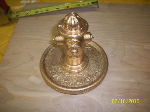 MUELLER FIRE HYDRANT ** MINIATURE * cast iron * ADVERTISING * PAPERWEIGHT gold *