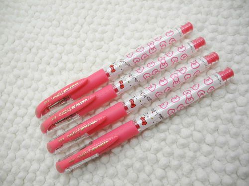 4pcs Uni-Ball Hello Kitty UM-181KT 0.38mm Roller ball Pen PINK(Japan)