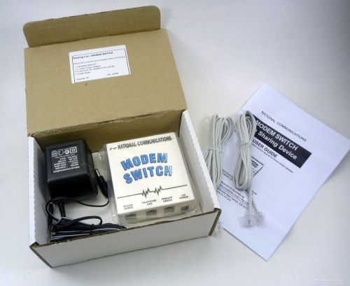 NATIONAL COMMUNICATIONS MODEM-SWITCH MODEM SWITCH