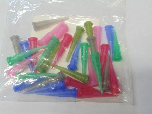 LOT OF EFD TAPERED DISPENSING TIPS 14GA 16GA 18GA 20GA 22GA 25GA SEE PICTURES