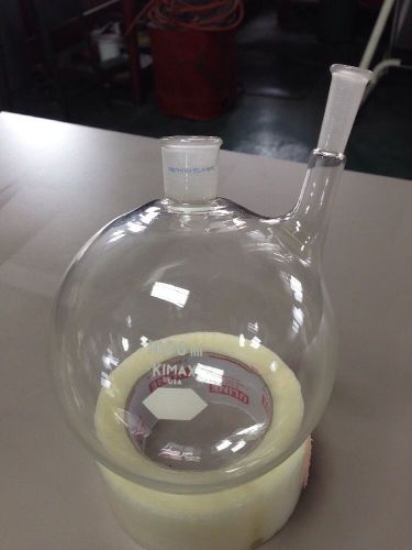 1000ml kimax round bottom flask 2 neck 19/22 10/30 nos for sale