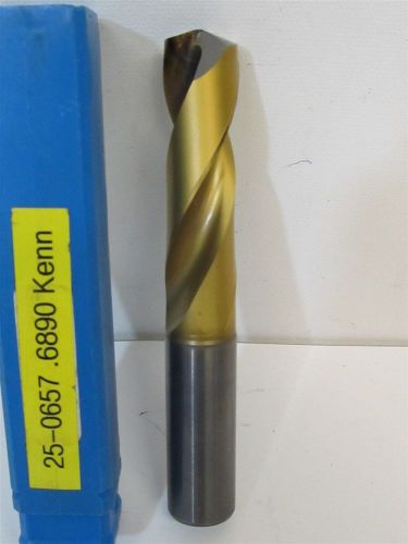 Kennametal B221A17500 CS5, 17.5mm, TiN, Solid Carbide, Drill Bit - Regrind