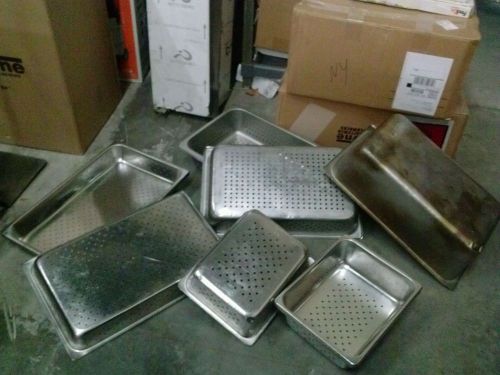 13 Used Stainless Steel, Hotel Pans