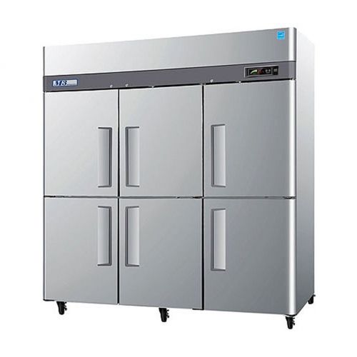 Turbo Air M3F72-6, 6 Solid Half Door Freezer