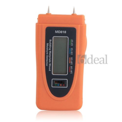 Digital Wood Moisture Meter MD-818 Tree Timber Damp Humidity Detector 5%-60%