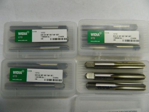 WIDIA GTD 14193 Hand Tap Set  3 PC  HSS  3/8-24  H3 Limit  4 SETS PER SALE